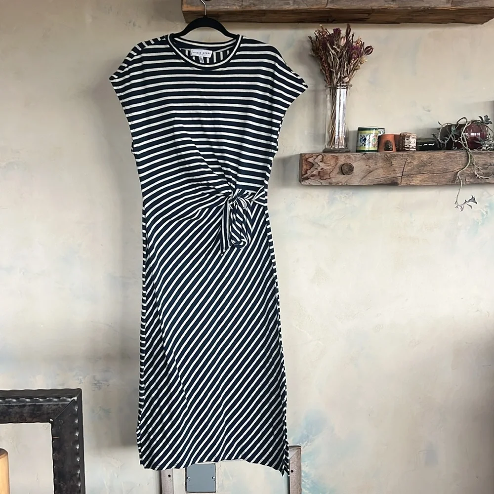 Apiece Apart Vanina Cinched Waist Dress in organic cotton - Picture 3 of 5
